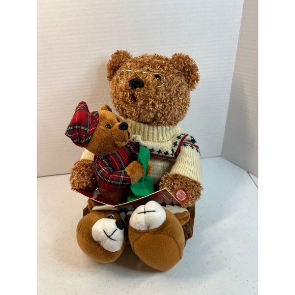 Avon Other - Avon 2006 Animated Storytelling Bear The Night Before Christmas Plush‎ 12"